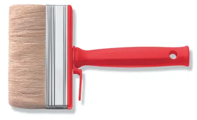 Flächenstreicher 140 x 40 mm PVC-Griff helle Borste
